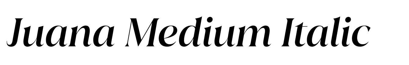 Juana Medium Italic